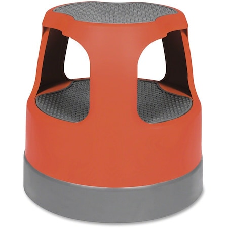 Cramer Scooter Stool, 2 Steps, 300 lb Load Capacity, 15" Overall Height, Plastic, Red CRA50011PK43